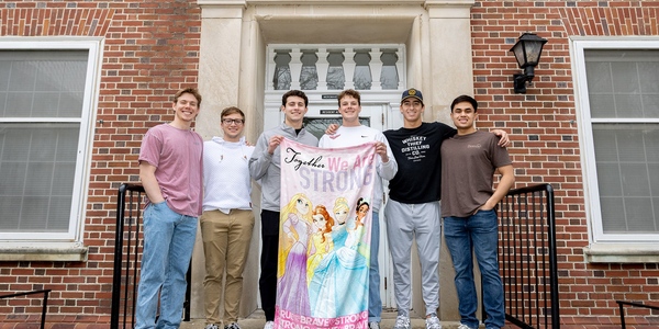Students with stronger together Disney princess towel