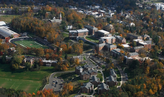 Aerial Shot of Denison Campus