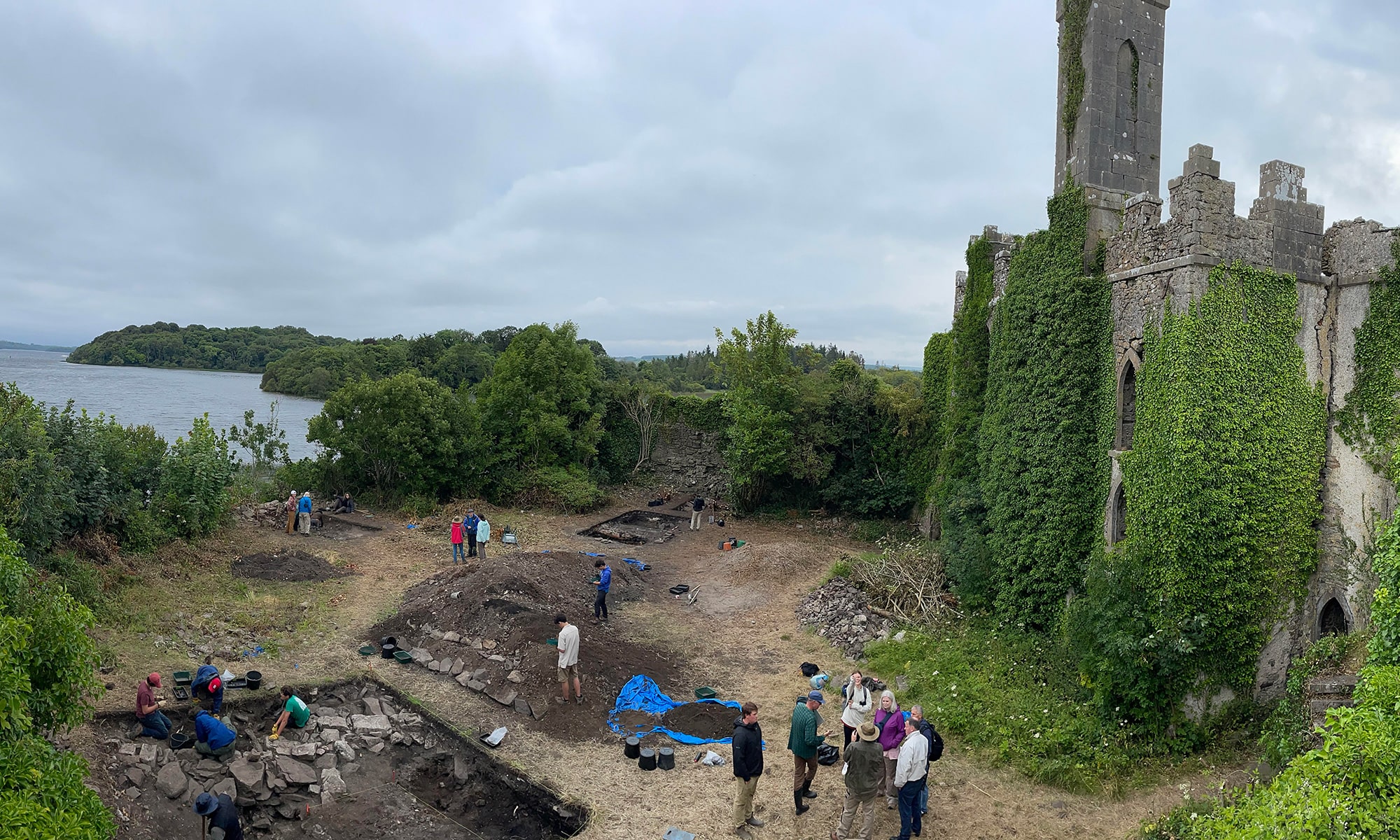 excavation at McDermott's Castle