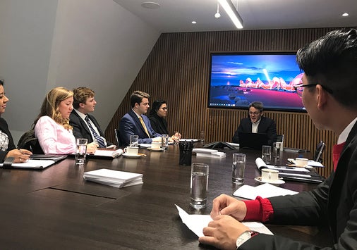 The Global Commerce Class of 2020 meet executives in London